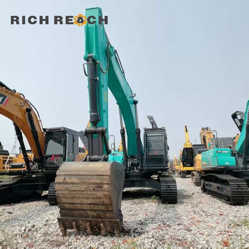 Travel motor and final drive assembly of a 2017 Kobelco SK350LC excavator, priced at $34,722